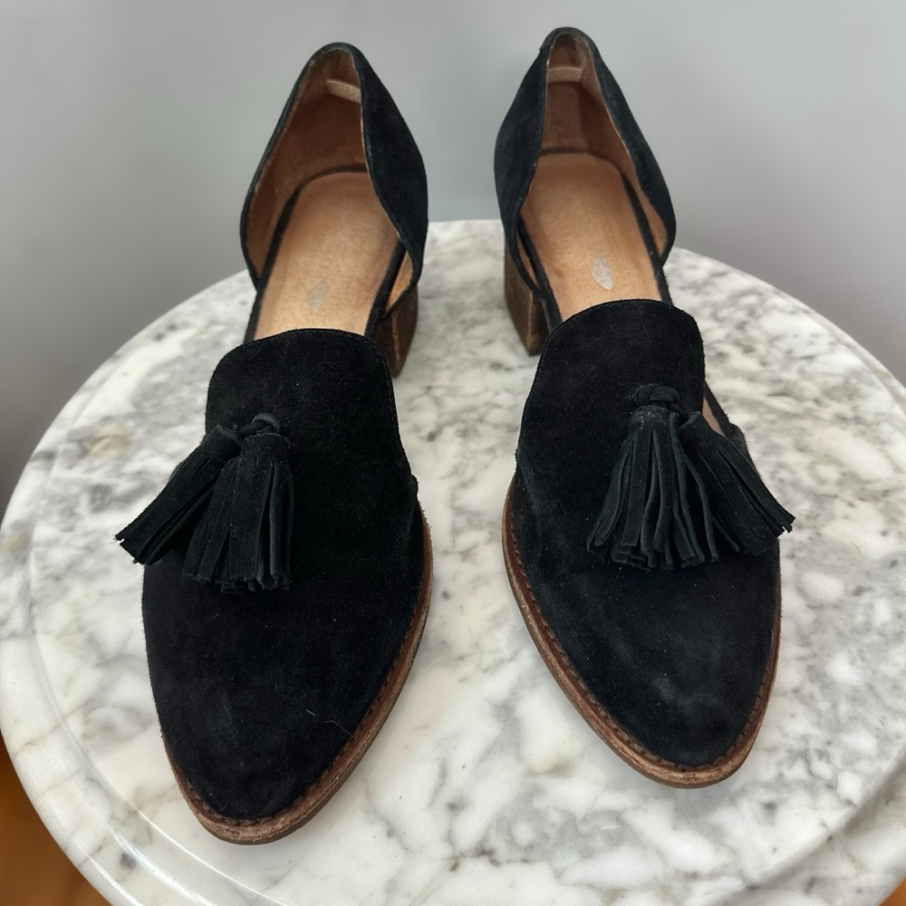 Jeffrey Campbell x Free People Charles Tassel Loafers Suede Slip-On Size 7 - Picture 2 of 12